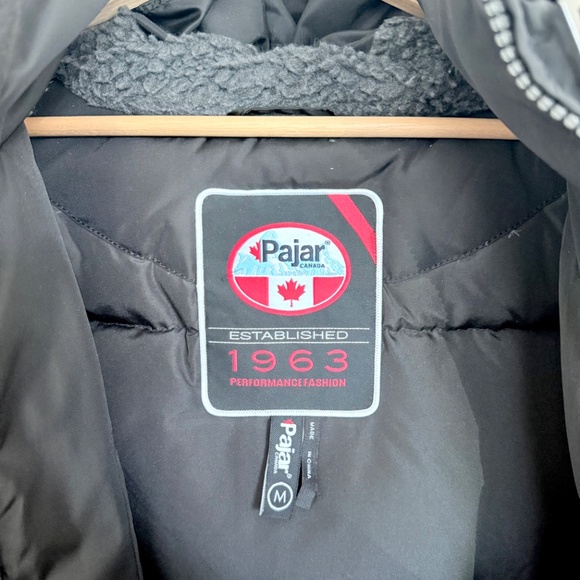 Pajar Men's Winter Parka Jacket Black Medium - Picture 6 of 9